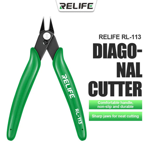 RELIFE RL-113 portable Diagonal Cutting Pliers Sharp Jaws for Cell Phone Repair Cutting Wire and Cable Repair Tools